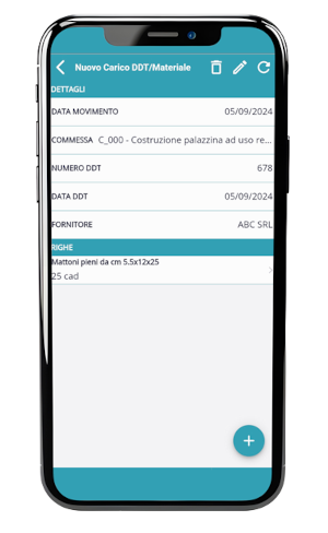 app rapportini cantiere carico DDT