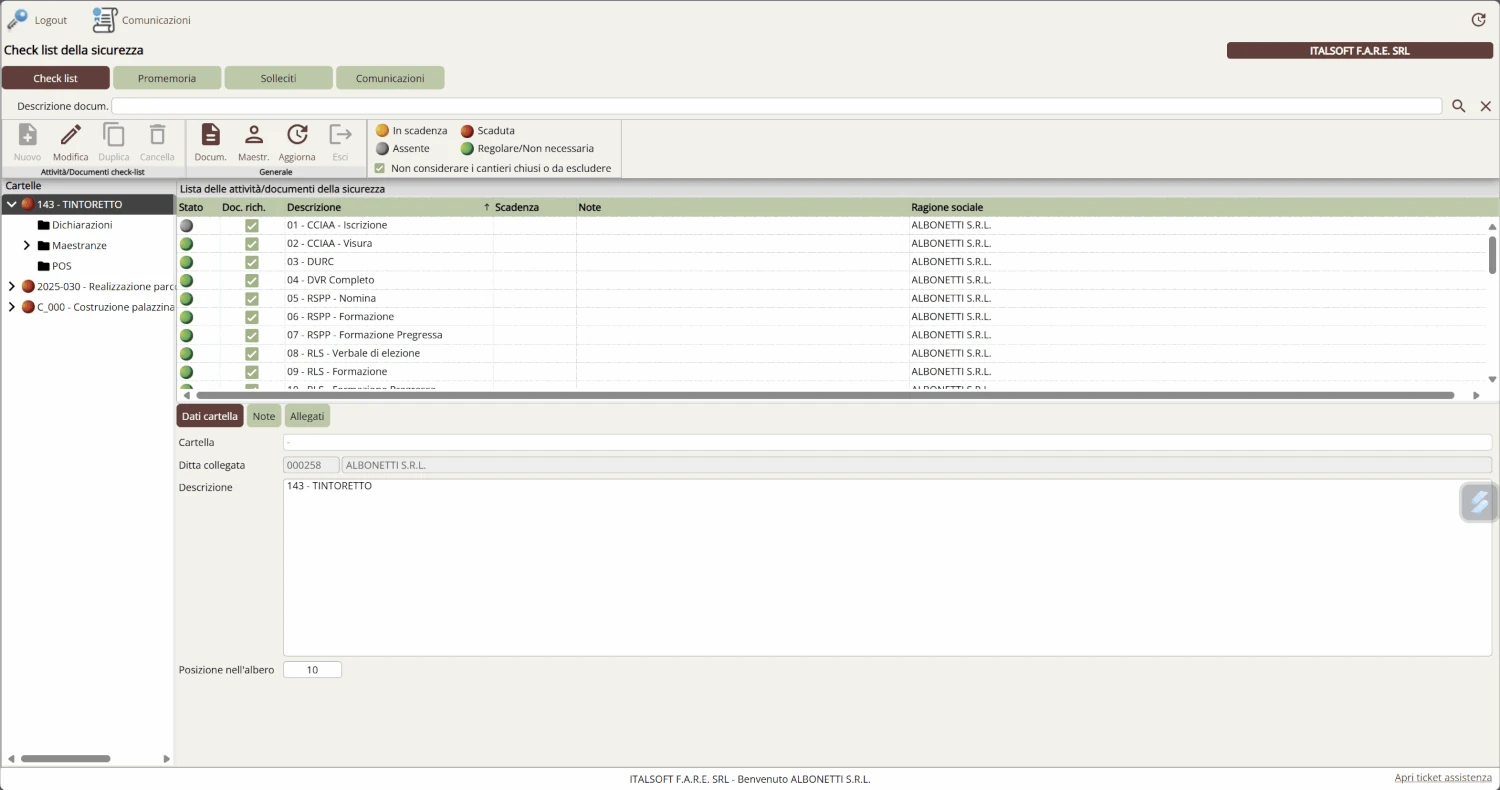 fare sicurezza gestione documenti accessi cantiere